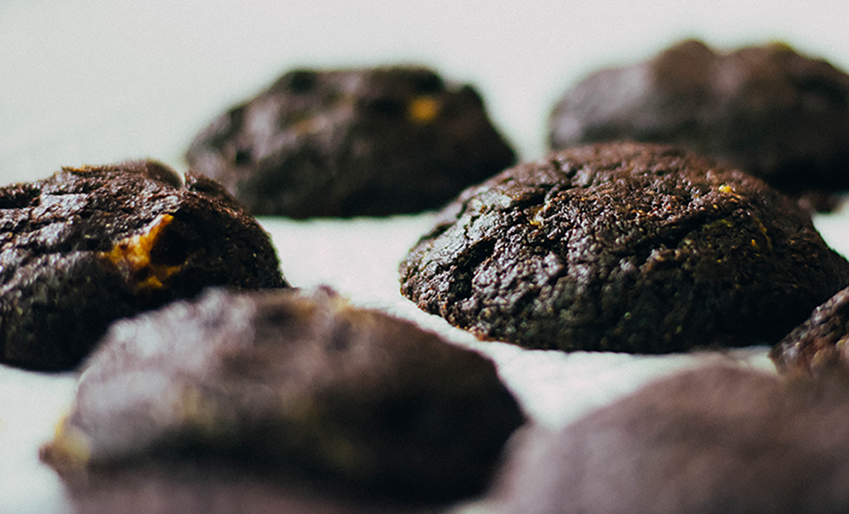 Chocolate Pumpkin Cookies